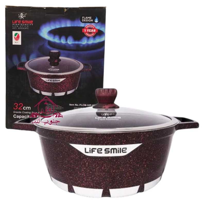 قابلمه تک لایف اسمایل سایز 32 مدل flcm 32p red