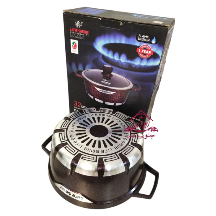 قابلمه تک لایف اسمایل سایز 32 مدل flcm 32p red